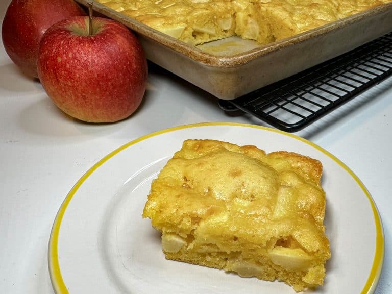 Vanille-Apfelkuchen vom Blech