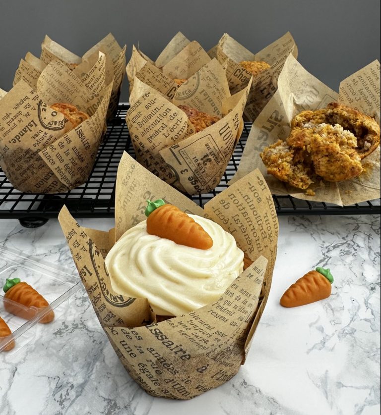 Möhrenmuffins mit Frosting