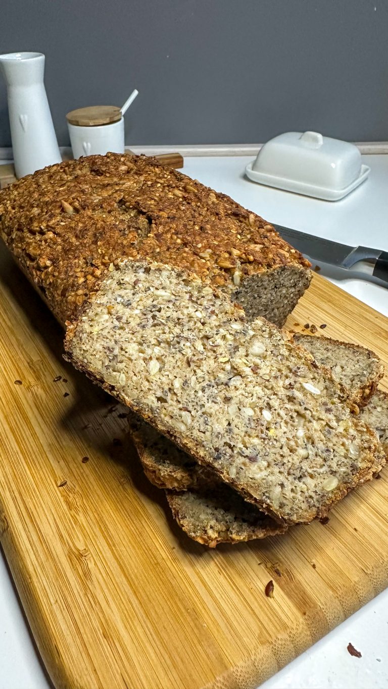 Eiweißbrot mit Sauerteig