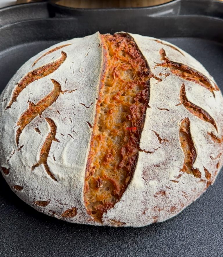 Quark Sonnenblumenkernbrot mit Lievito Madre