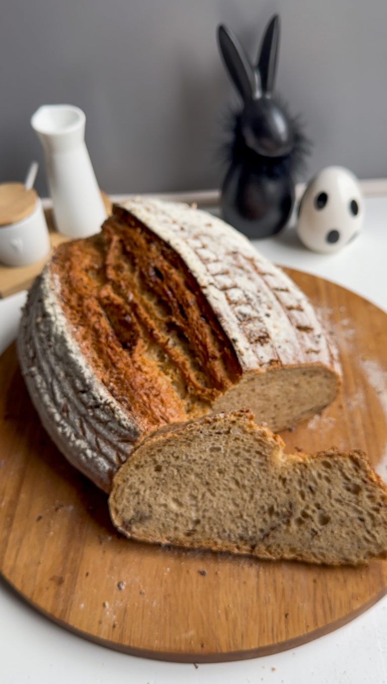 Malzbierbrot mit Leinsamen