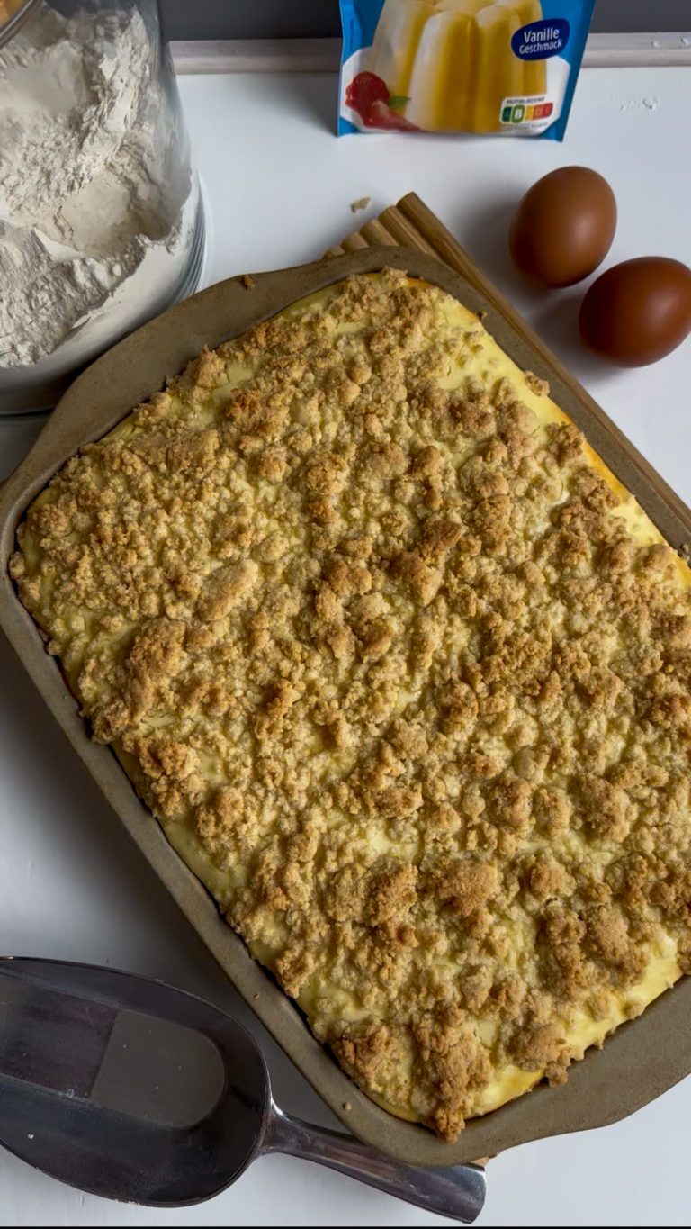 Kleiner Quark Streuselkuchen