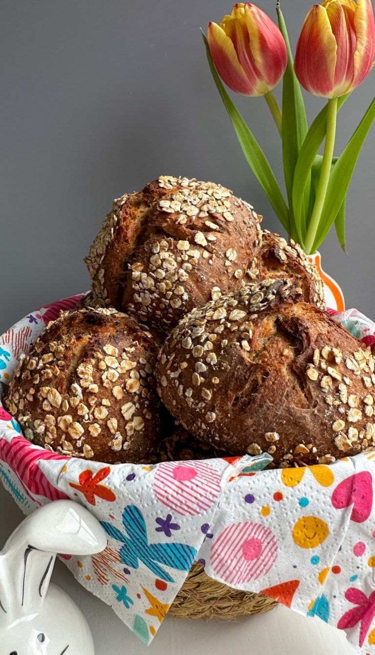 Vollkornbrötchen mit Lievito Madre