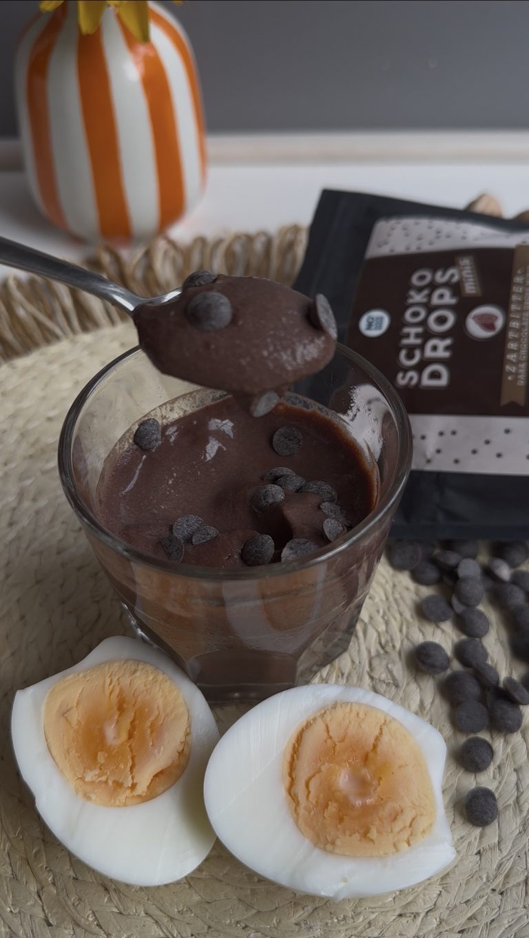 Protein Schokopudding aus Eiern